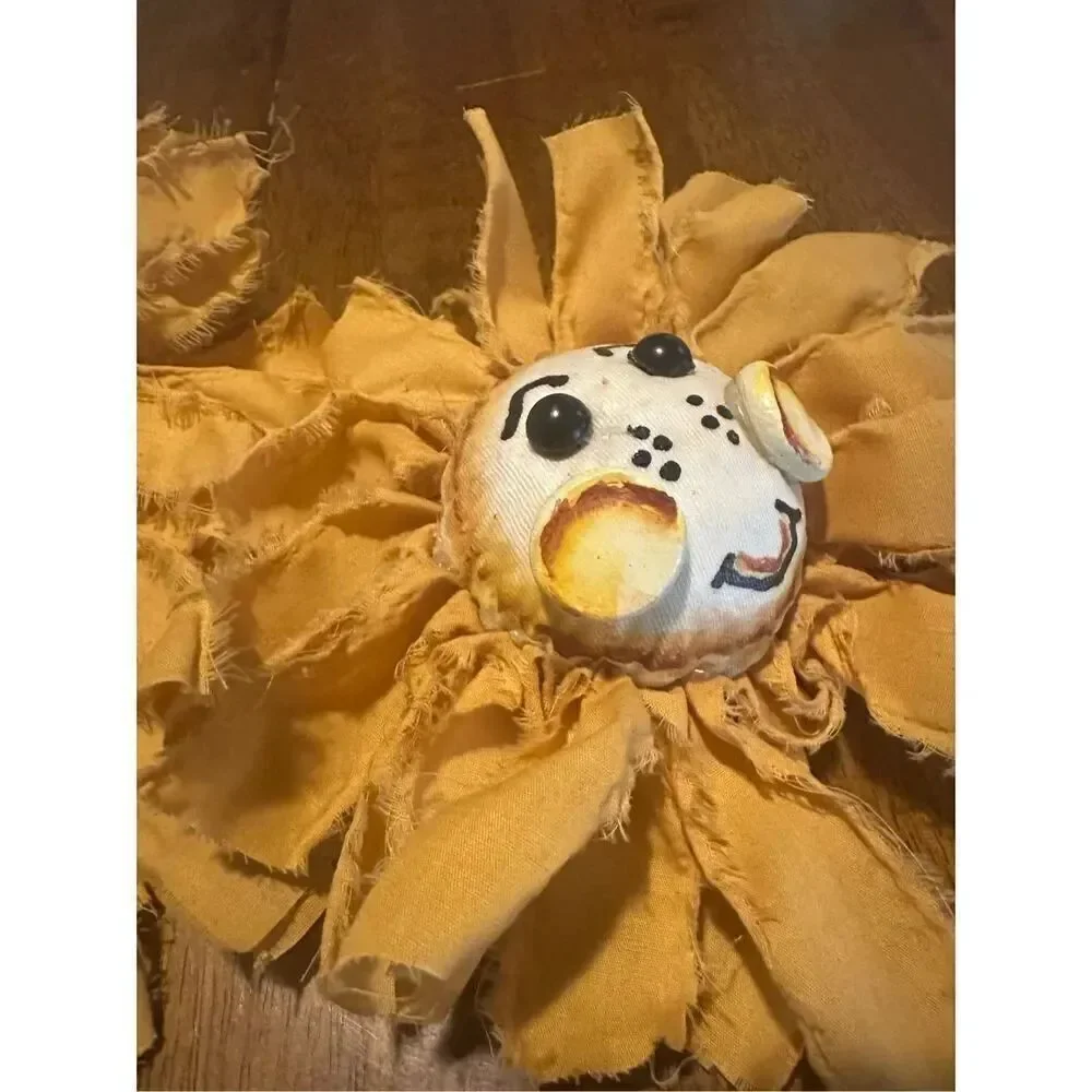 Handmade vintage yellow
